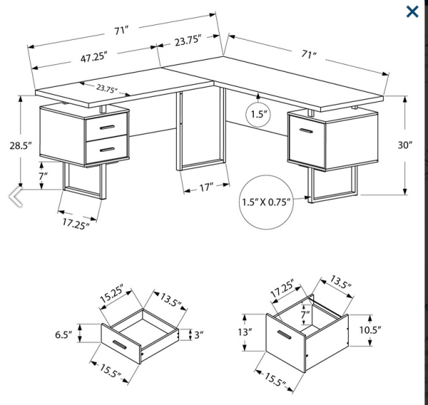 Monarch - I 7307 table de bureau – Image 2